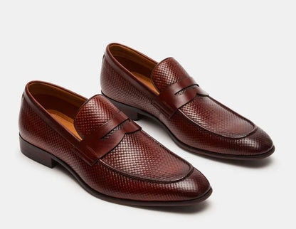 حذاء  رسمي  فاخر من الجلد الطبيعي الأصلي