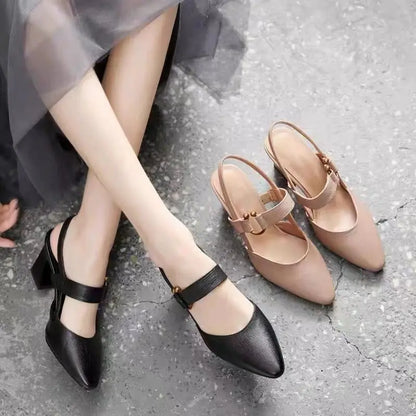 احذية نسائية بكعب عريض