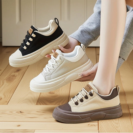 حذاء نسائي كاجوال من  بثلاثة ألوان، حذاء رياضي ، بنعل مريح غير قابل للانزلاق